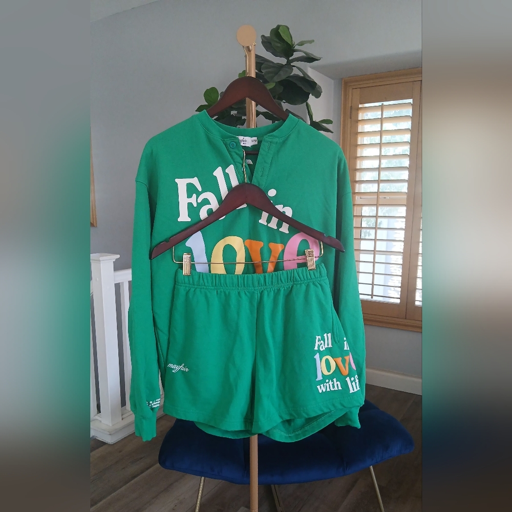 NWOT The Mayfair Group Fall in Love with Life Matching Set. Size S/M - Picture 5 of 12